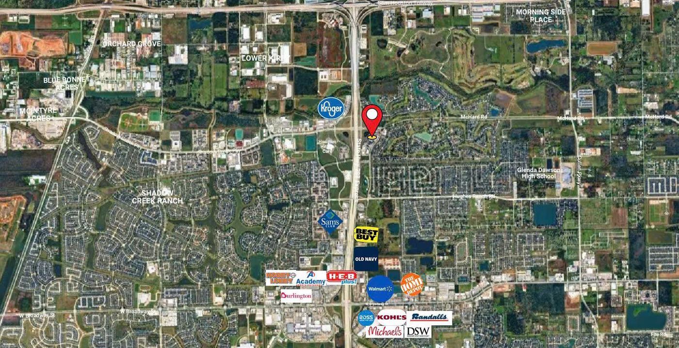 Aerial, Highway 288 corridor
